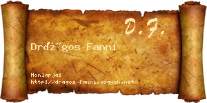 Drágos Fanni névjegykártya